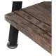 Стол на металлокаркасе BRABIX LOFT CD-004, 1200х535х1110 мм, 3 полки, цвет морёный дуб, 641218. Фото товара с разных ракурсов.