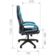 Игровое кресло Chairman Драйв 16 Россия черн.красный (экокожа, ткань TW). Фото товара с разных ракурсов.
