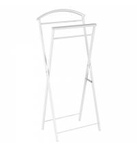 Вешалка-стойка костюмная "Контур", 980х440х310 мм, металл, белая, ВНП 367 Б